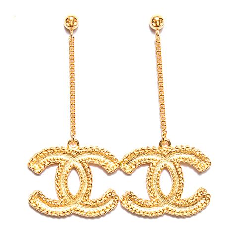 c chanel earrings|Chanel cc earrings price.